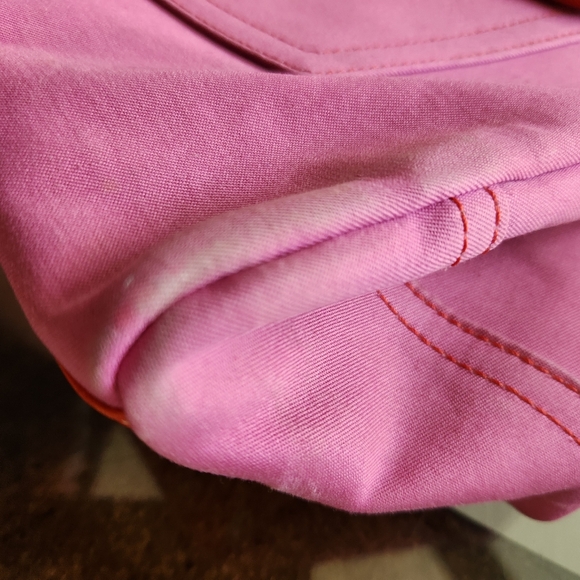 Vintage Coach Hampton Purple & Orange Handbag Tote Purse - Picture 13 of 15